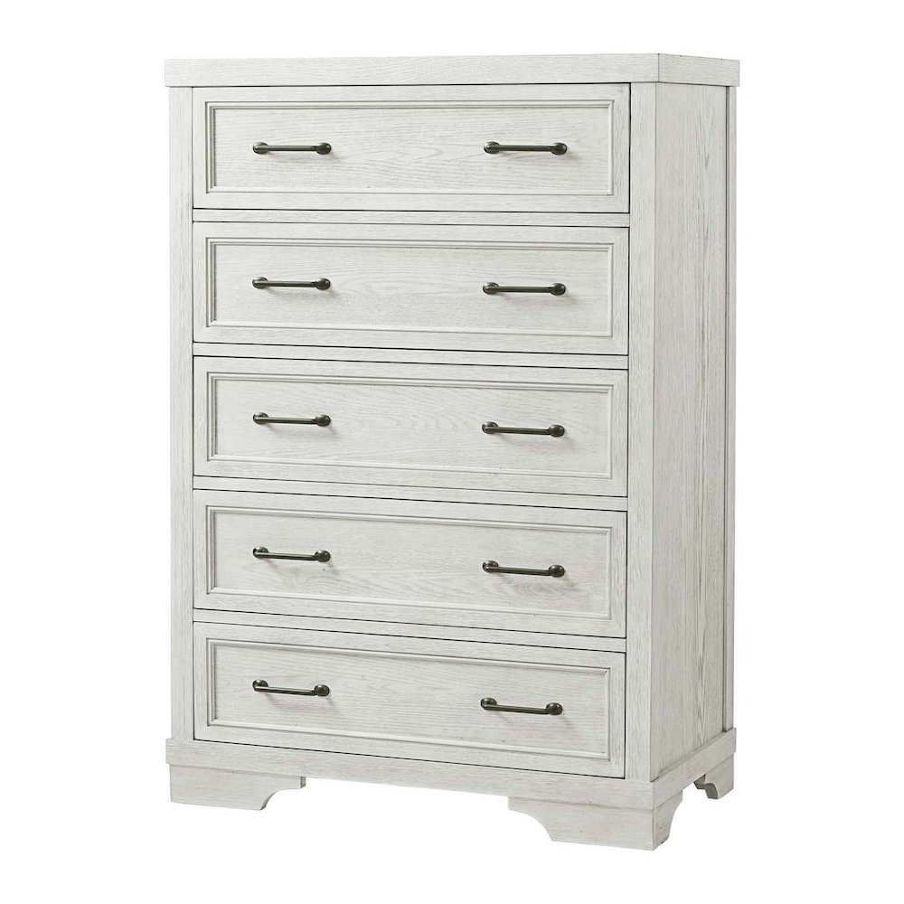 Foundry 5-Drawer Chest, White Dove. Picture 2