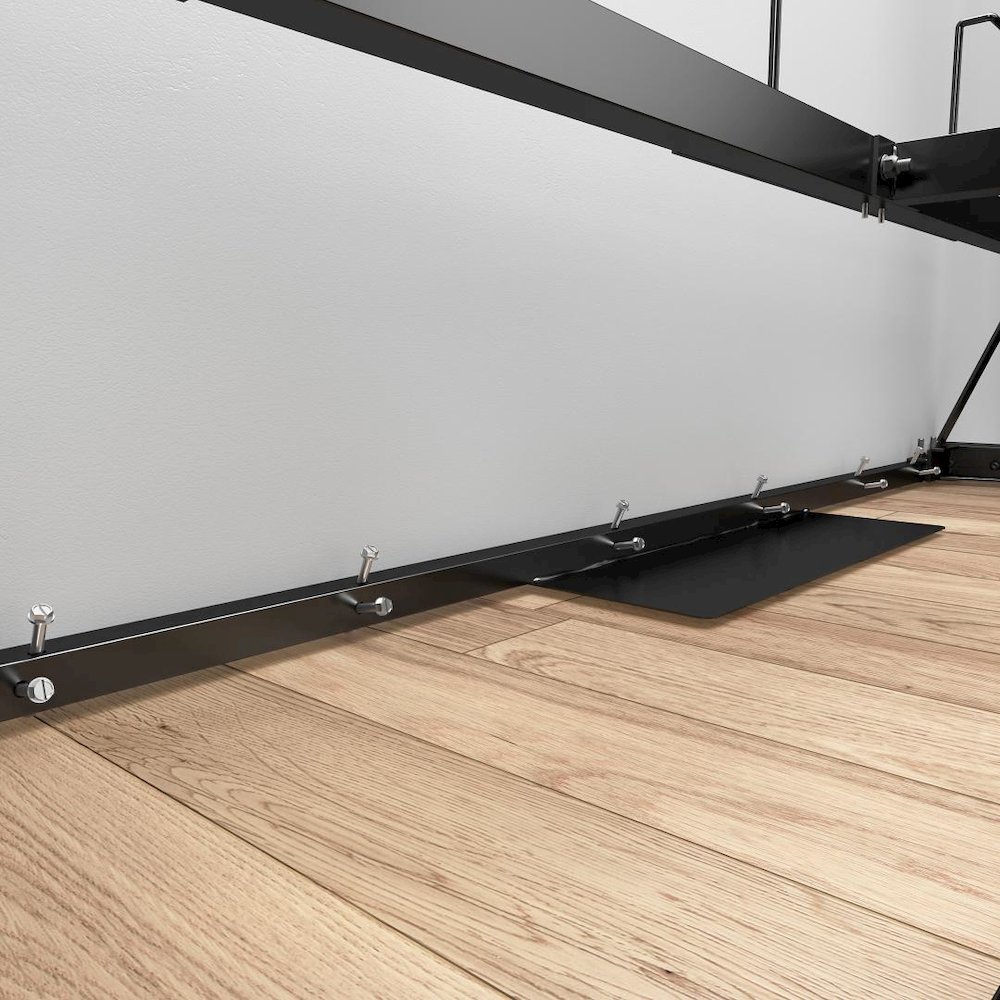 Orion Queen Murphy Bed with Storage Cabinet and Fold-Out Desk (97W). Picture 7