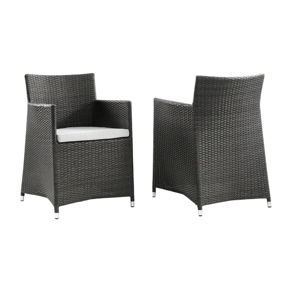 Outdoor Patio Wicker Armchair Set Of 2 With Comfortable Cushions. Picture 1