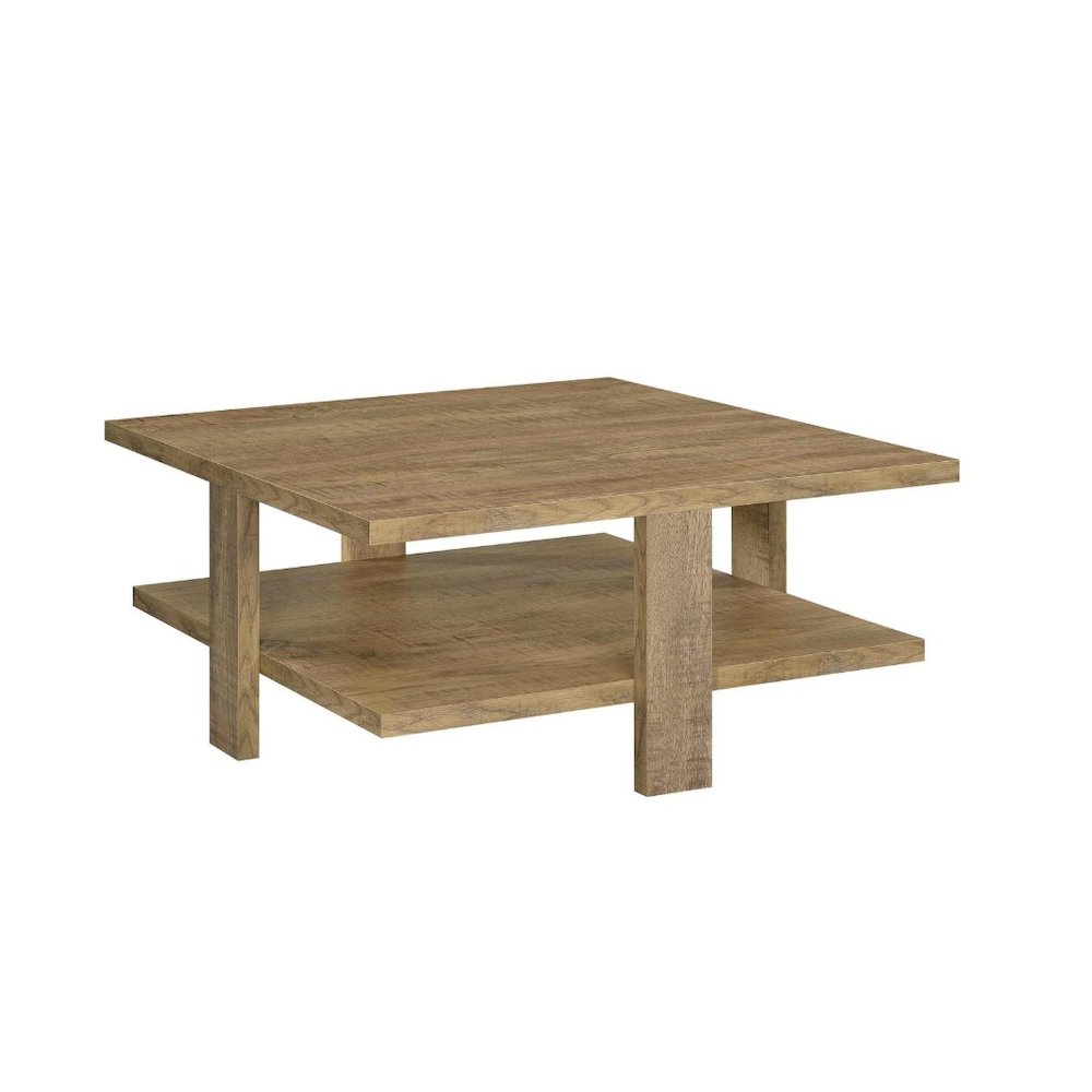 Dawn 3-piece Round Coffee and End Table Set Mango Brown. Picture 2