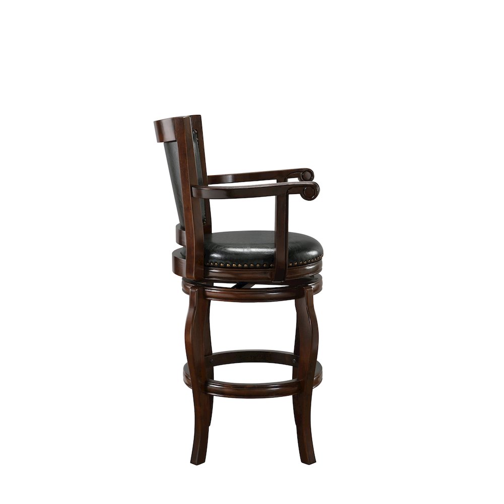 Jones Swivel Bar Stool - Cappuccino. Picture 3