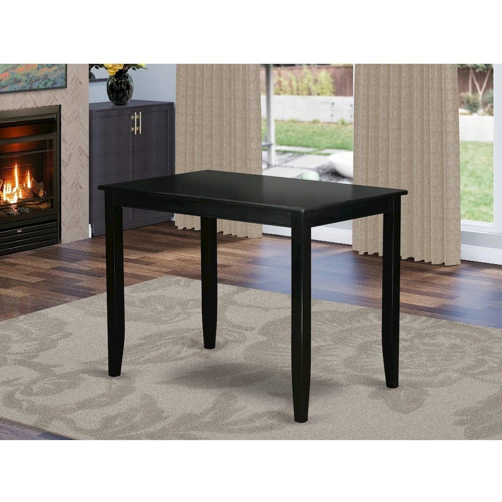 Buckland Counter Height Rectangular Table 30"x48" in Black Finish. Picture 2