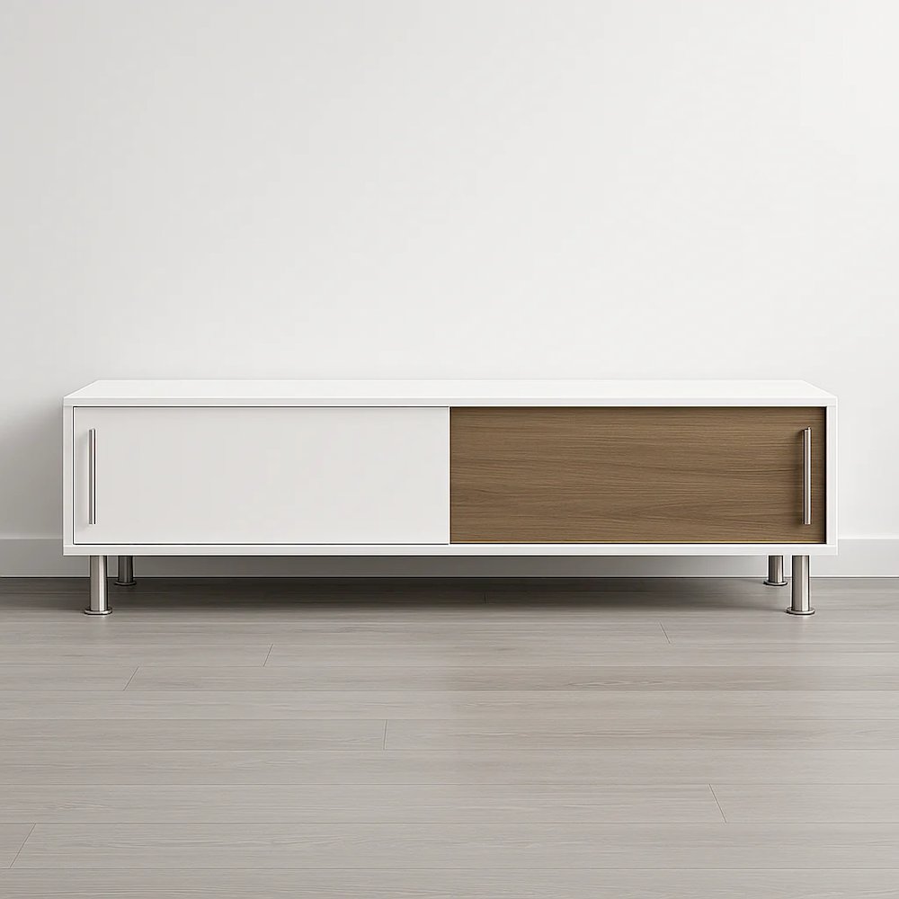 Nehir Tv Stand White Walnut. Picture 3