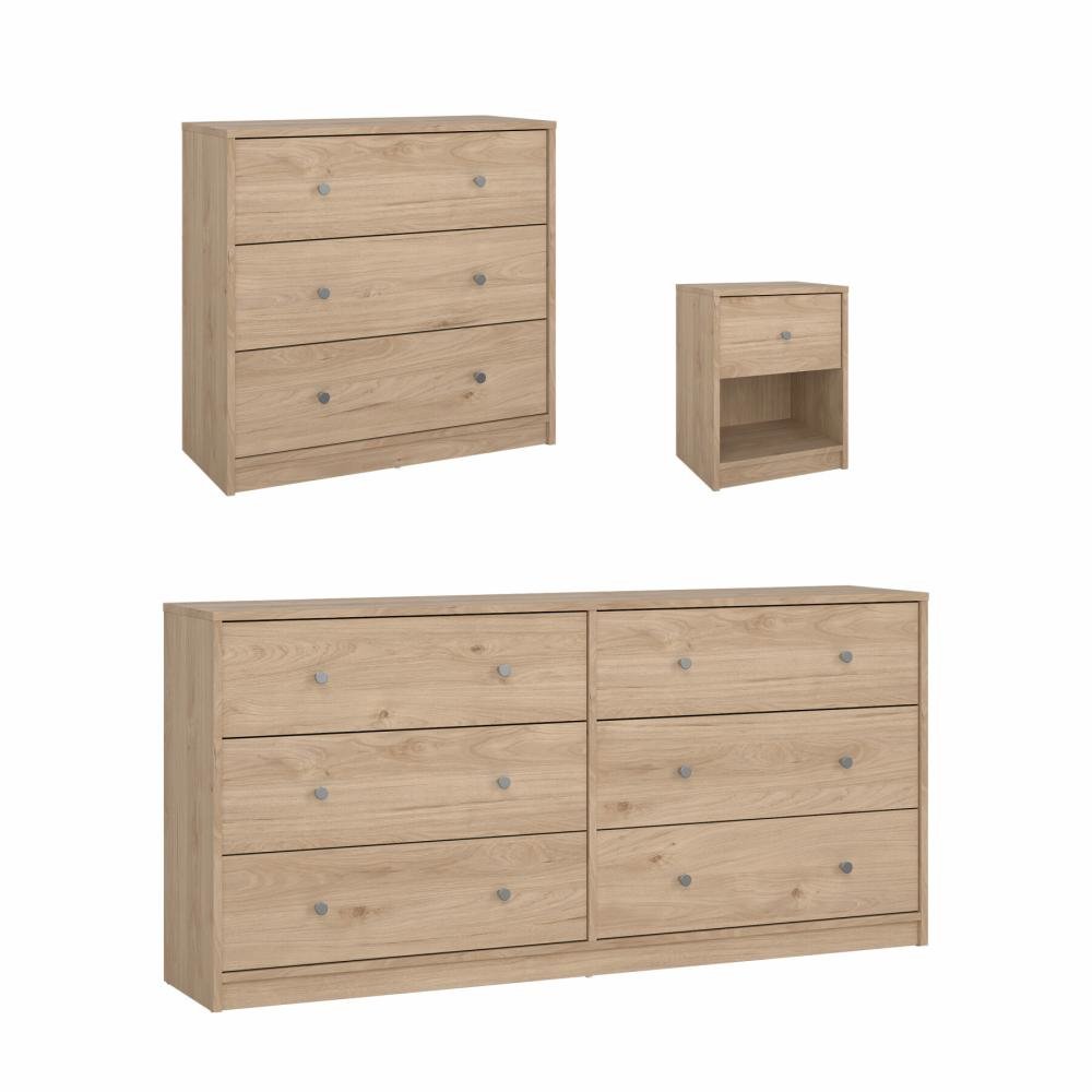 Portland 3-Piece Bedroom Set, Jackson Hickory. Picture 1
