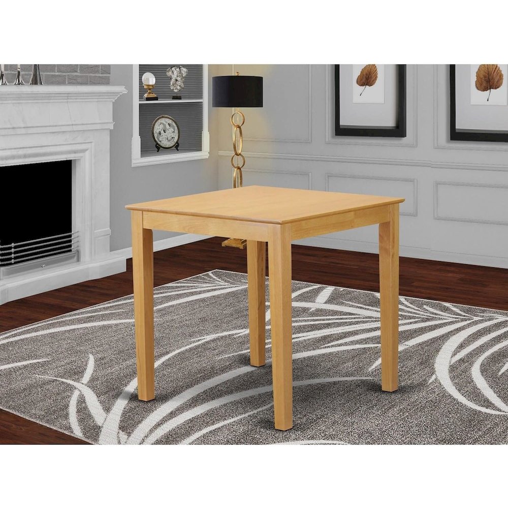 36"-Square  Counter  Height  Pub  Set  table  in  Oak  Finish. Picture 2