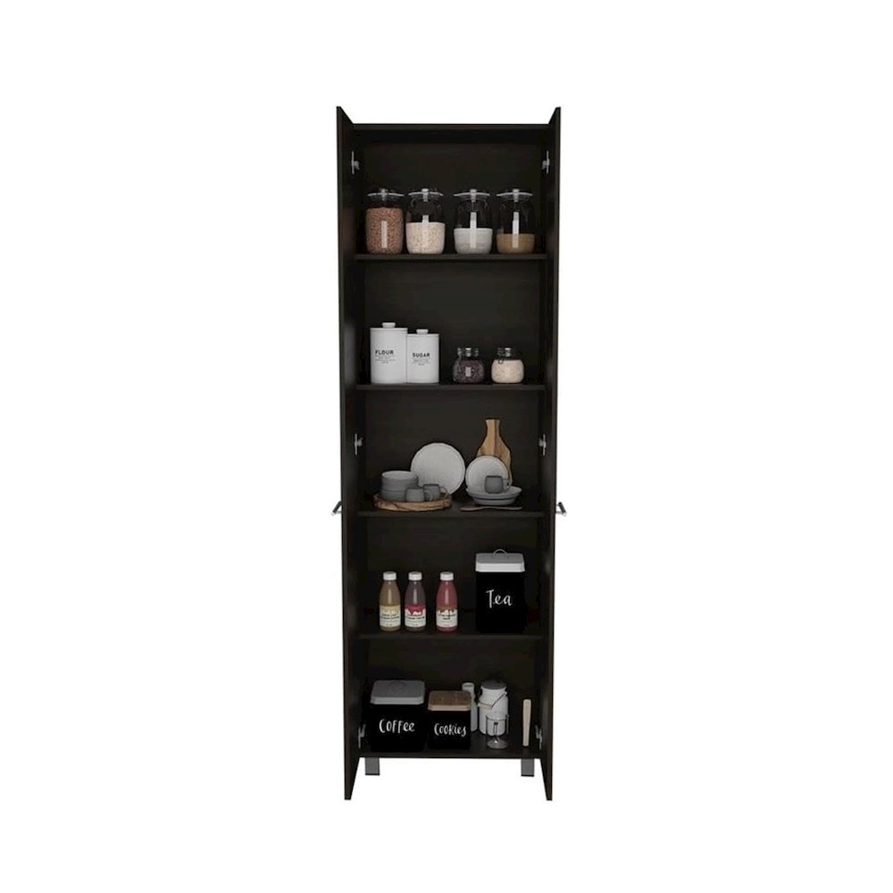 Baleare Pantry Black MDF. Picture 2