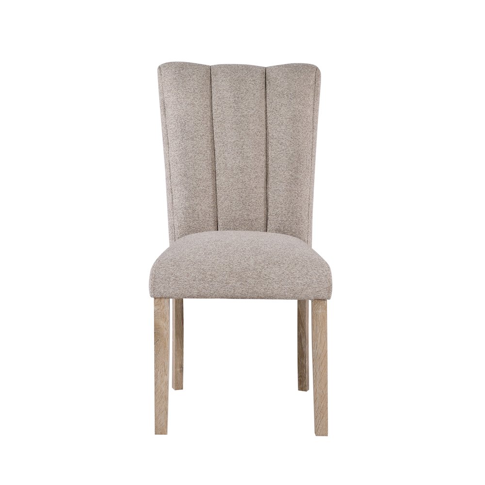 Transitional Dining Chair - Beige Kit Of 2, Beige. Picture 1