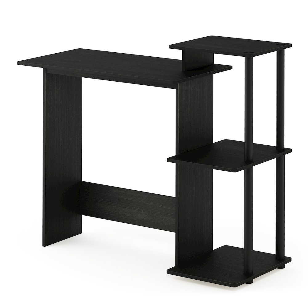 Efficient Home Laptop Notebook Computer Desk, Americano/Black. Picture 1