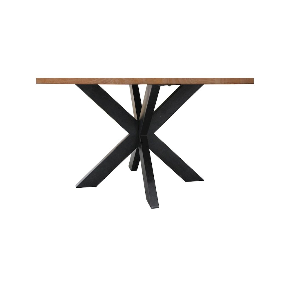 Logan 60" Round Dining Table In Natural Finish. Picture 2