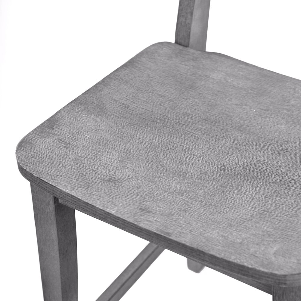 Torino Wood Counter Stool - Charcoal Grey. Picture 5