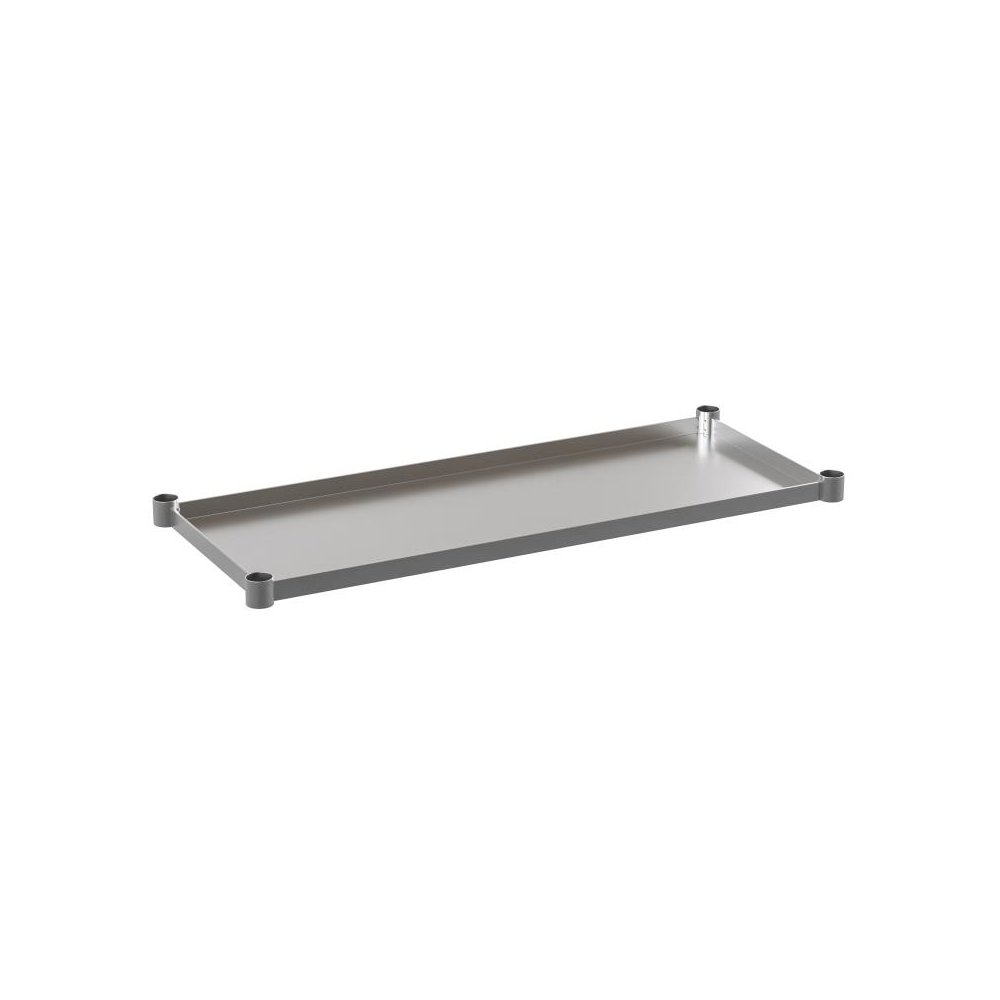 Galvanized Under Shelf for Prep and Work Tables - Adjustable Lower Shelf for 24" x 48" Stainless Steel Tables. Picture 1