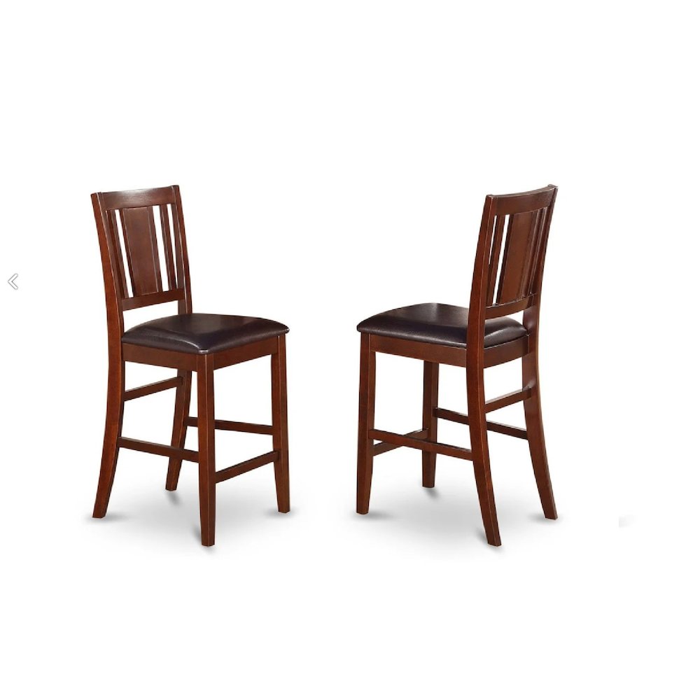5  Pc  counter  height  Table  and  chair  set-pub  Table  and  4  bar  stools  with  backs. Picture 2