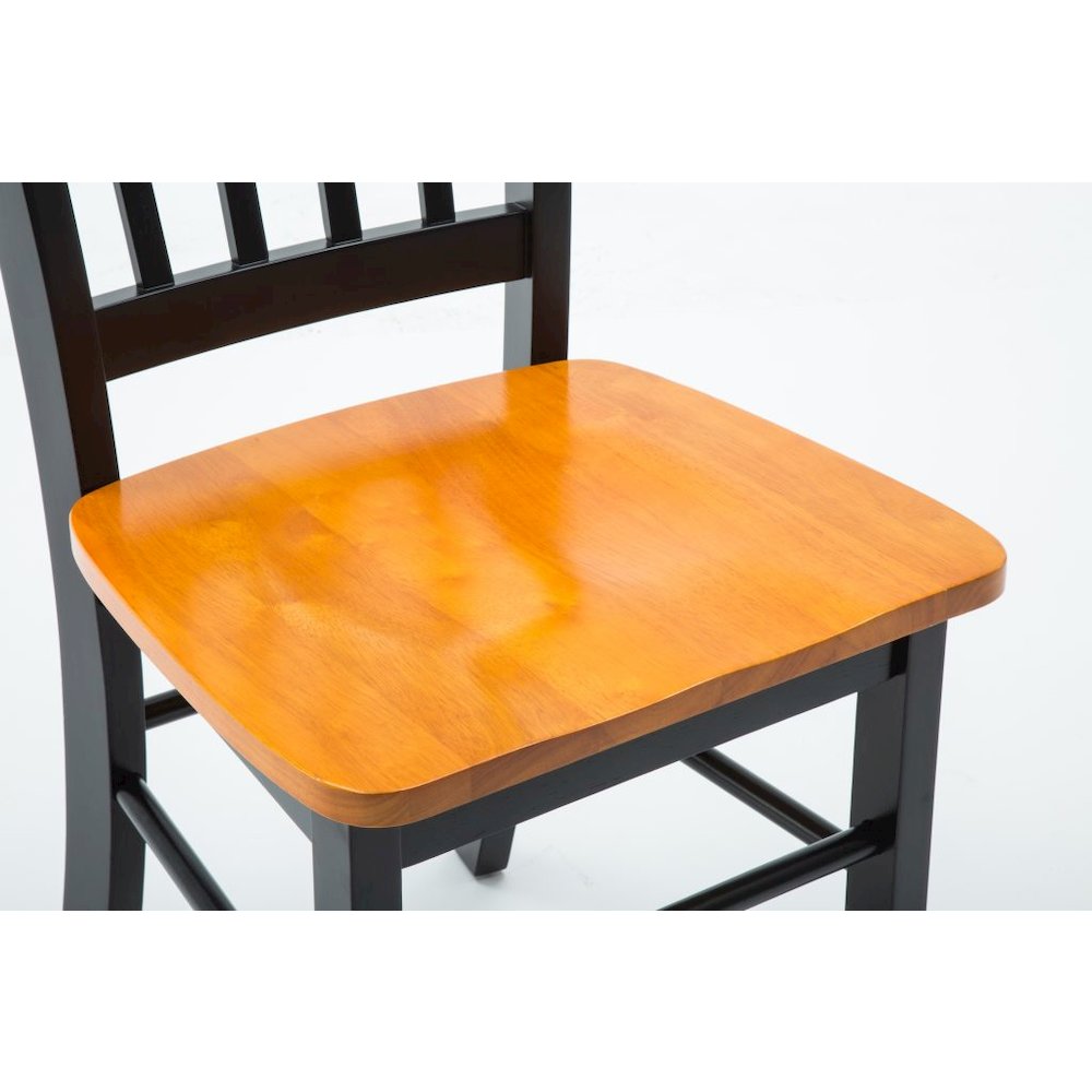 Shaker 6-Piece Dining Set - Black/Oak. Picture 6