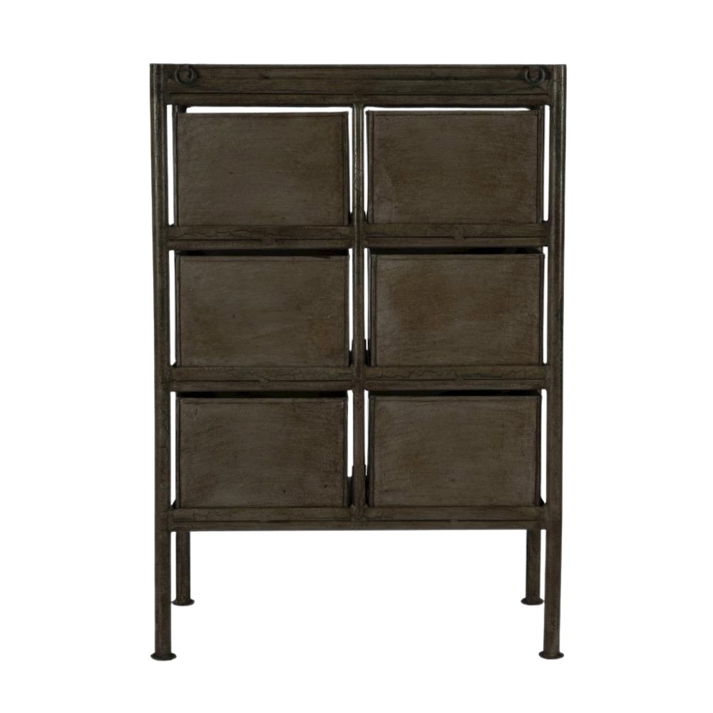 Iron Short Dresser – 6 Drawer Dresser for Closet and Bedroom Use. Picture 4