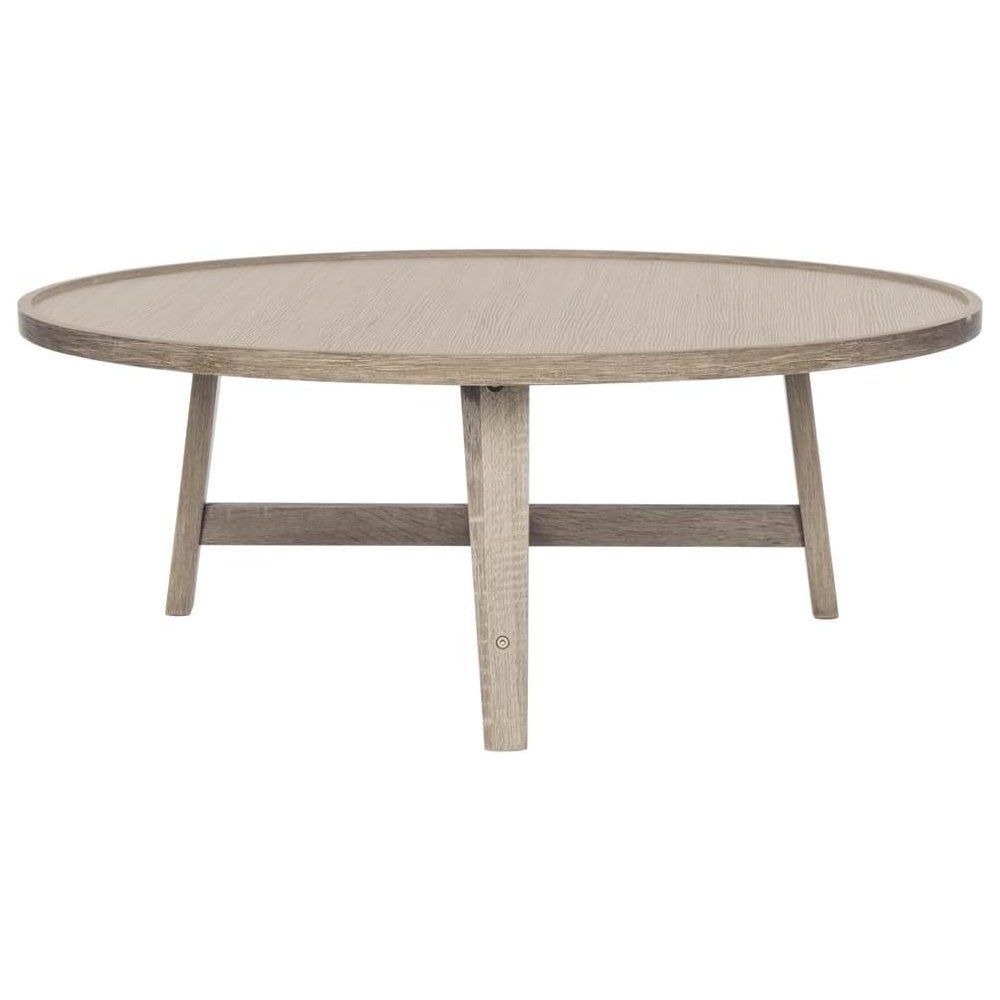 Home Collection Malone Retro Mid-Century Light Oak and Brown Wood Coffee Table. Picture 1