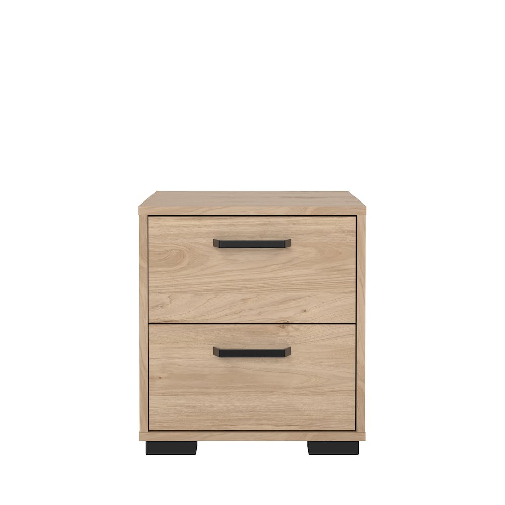 Sofia 2 Drawer Nightstand, Jackson Hickory. Picture 1