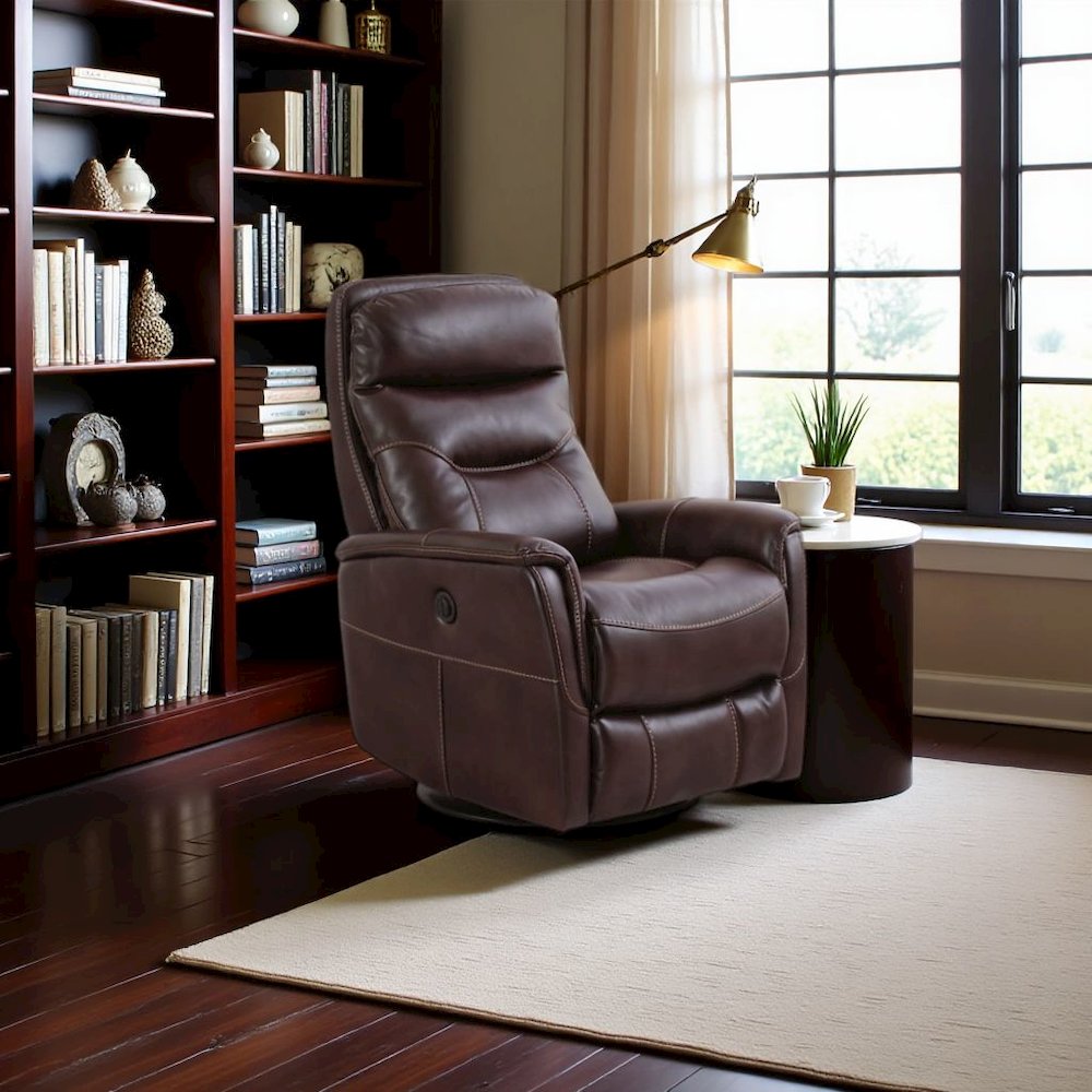Truffle Recliner Nursery Glider– Elegant Boucle Chairs for Comfort. Picture 4