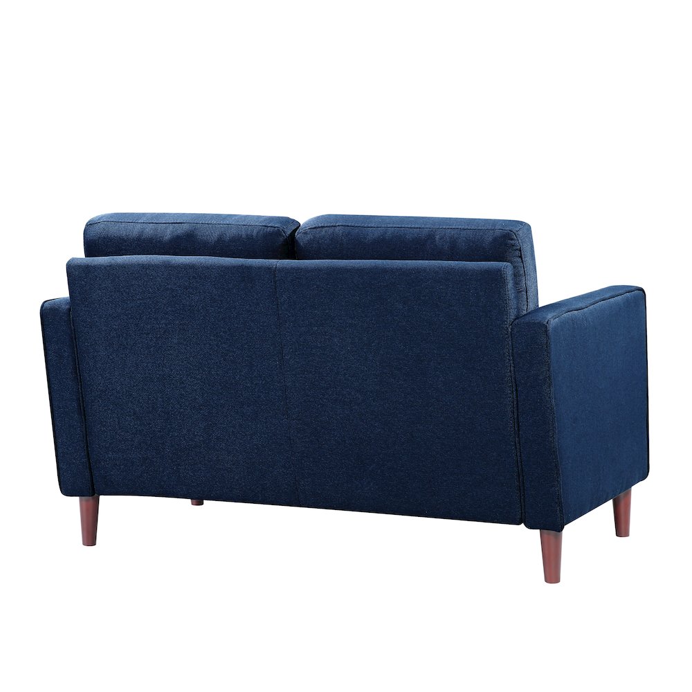 Langford Loveseat Navy Blue. Picture 5