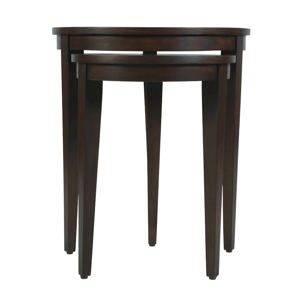 Lacey Round Nest Of Tables, Dark Brown. Picture 5