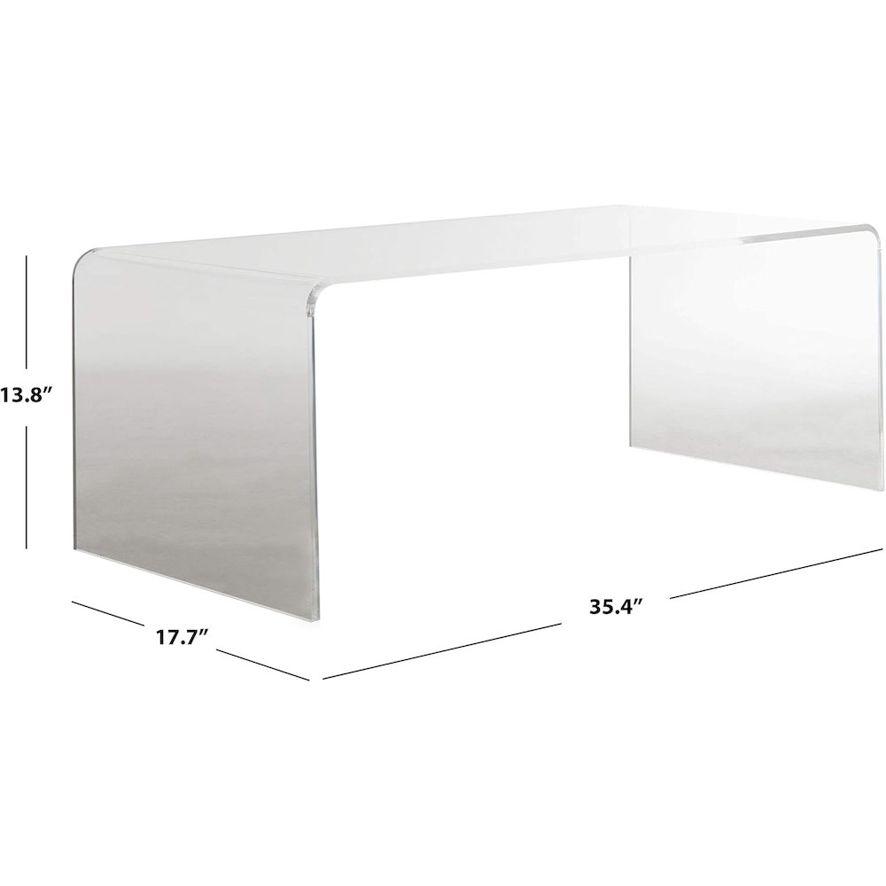 Home Collection Atka Coffee Table, Clear. Picture 3