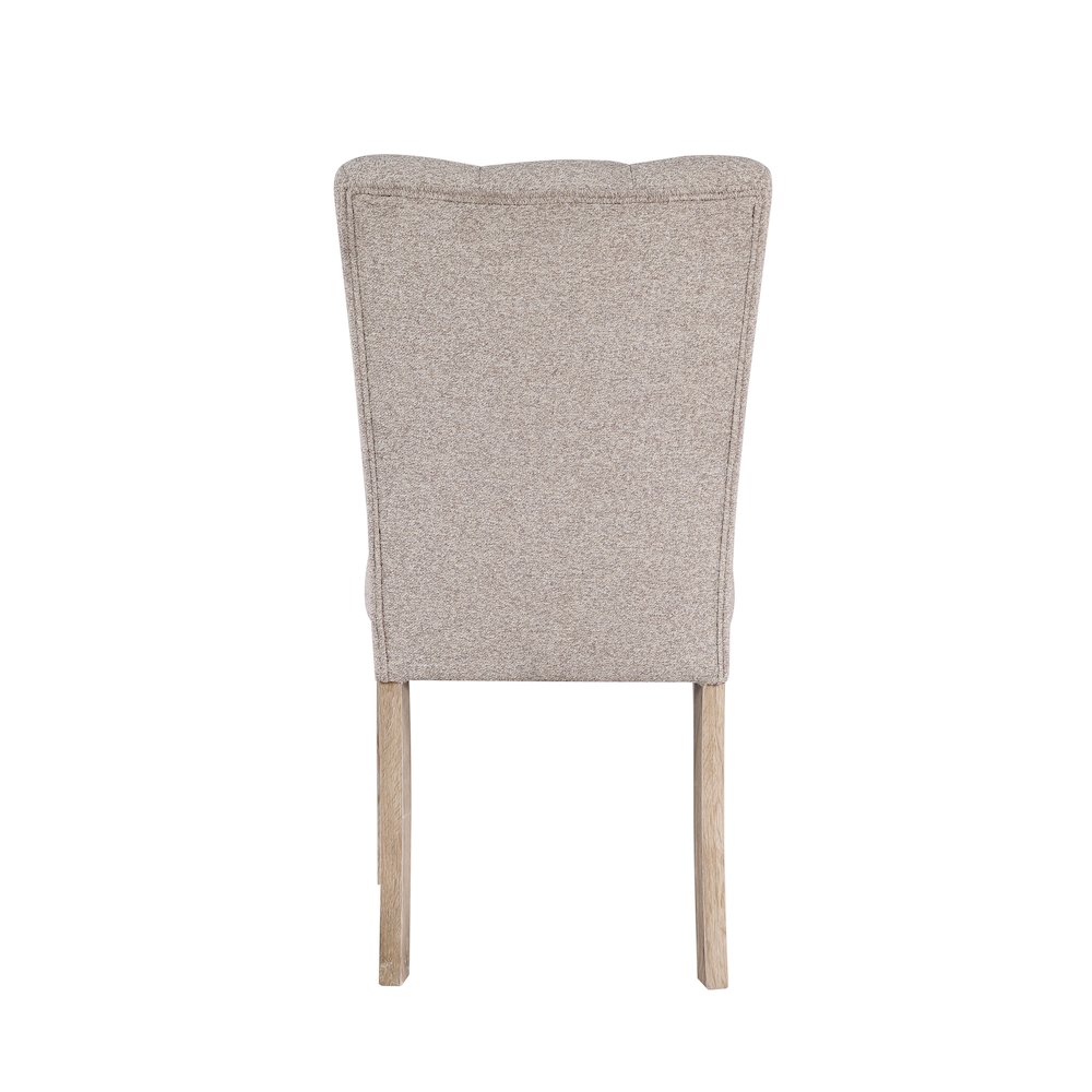 Transitional Dining Chair - Beige Kit Of 2, Beige. Picture 3