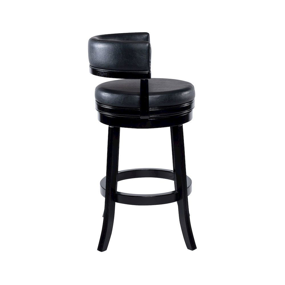 Balen Bar Height Swivel Stool - Black. Picture 9
