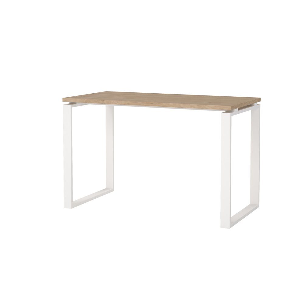 Sign Home Office Writing Office Desk, Jackson Hickory/White. Picture 1