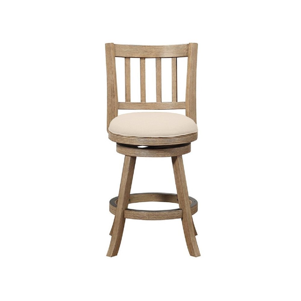 Sheldon Swivel Counter Stool - Oatmeal. Picture 2