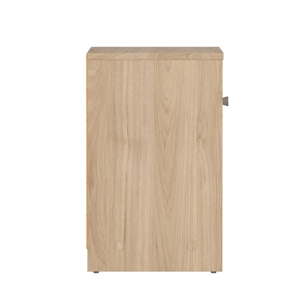 Portland 1 Drawer Nightstand - Set of 2, Jackson Hickory. Picture 4