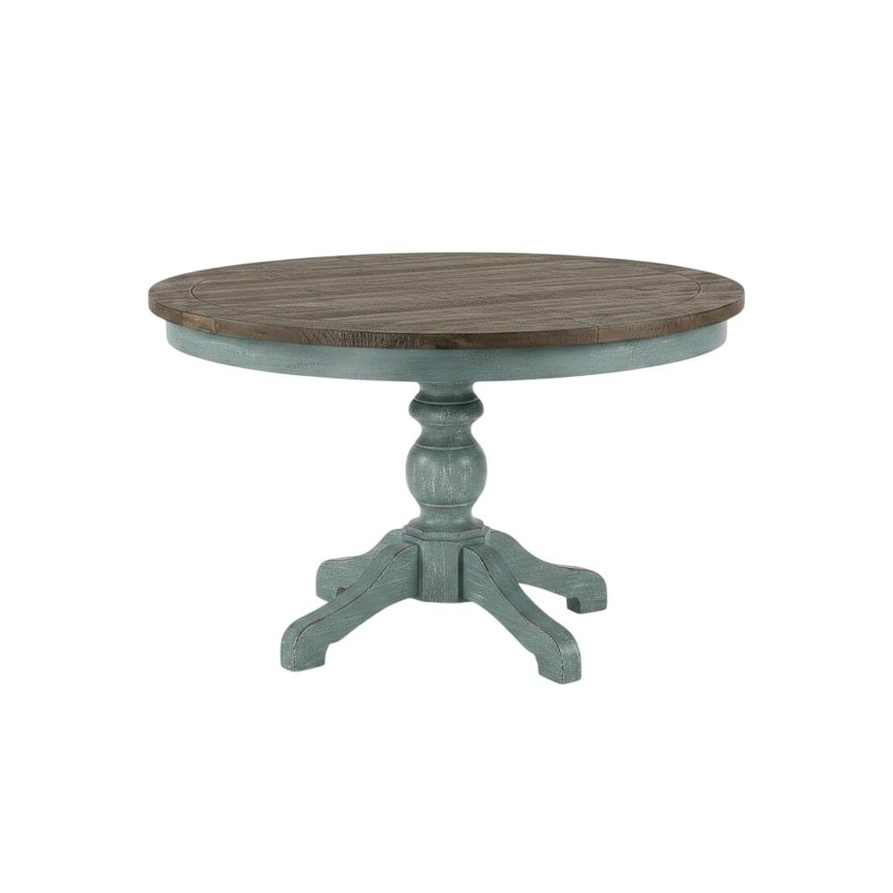 Round Dining Table Set with Cross-Back Chairs, Stylish and Durable. Picture 3