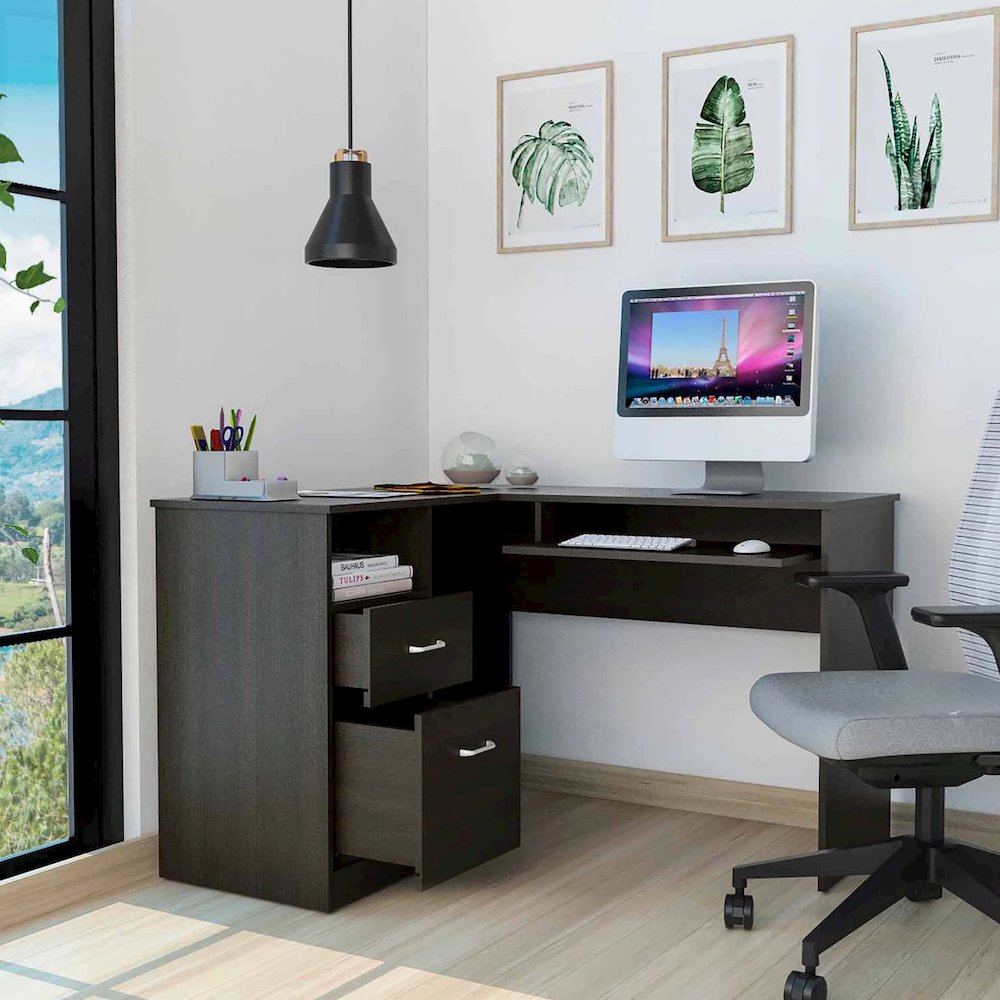 Mix Desk Black MDF. Picture 4