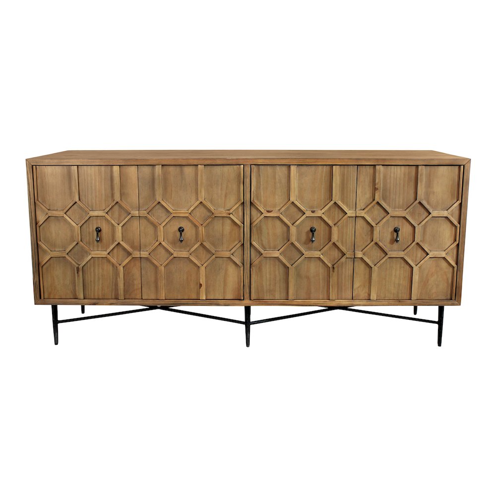 Samara 4-Door Sideboard - Natural. Picture 1