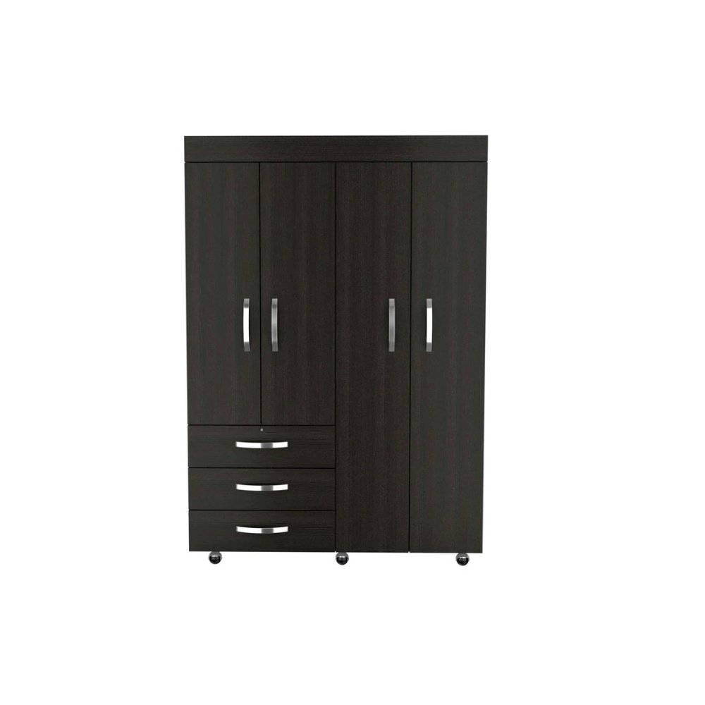 Denver Mobile Armoire Black MDF. Picture 1