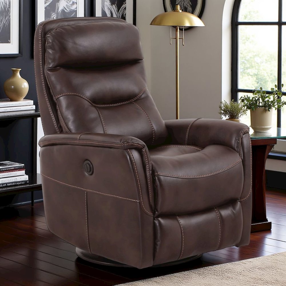 Truffle Recliner Nursery Glider– Elegant Boucle Chairs for Comfort. Picture 3