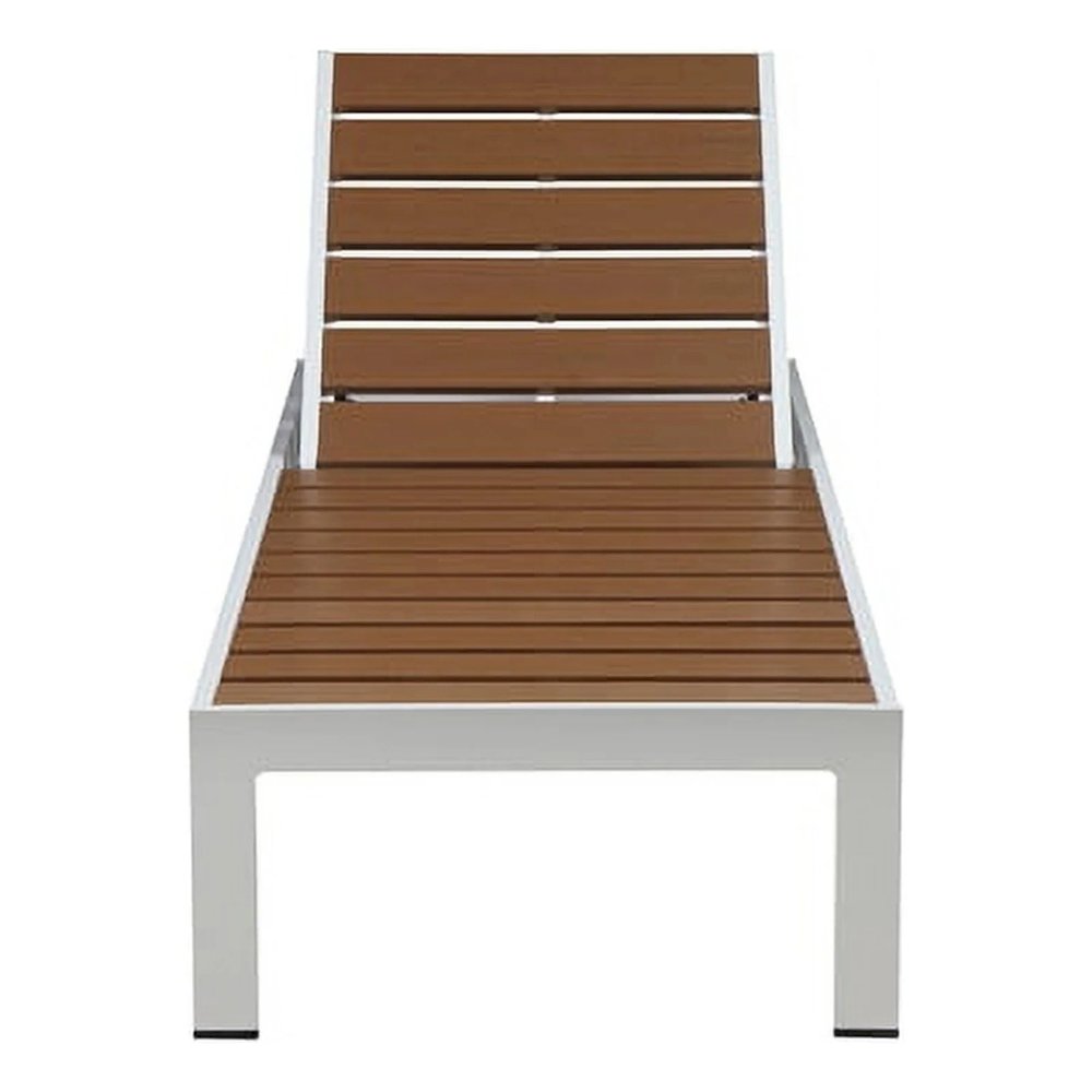 Joseph Lounger, Teak In Aluminum, Polyresin. Picture 1