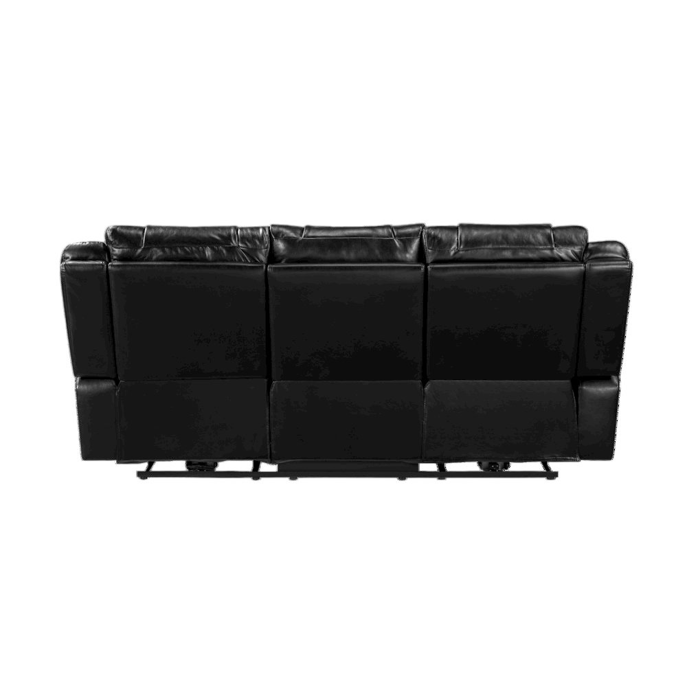 Sensa Power Reclining Sofa withTable withLed Belt Black. Picture 3