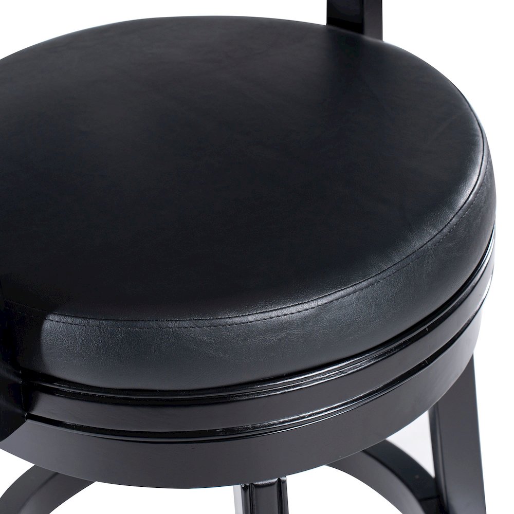 Balen Swivel Counter Stool - Black. Picture 6
