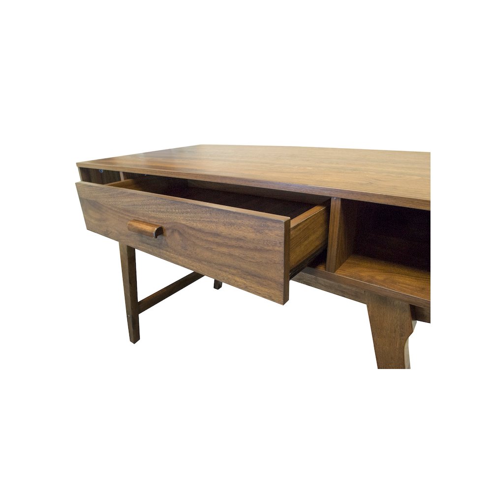 Mid Century Desk with One Drawer and Sturdy Legs. Picture 3