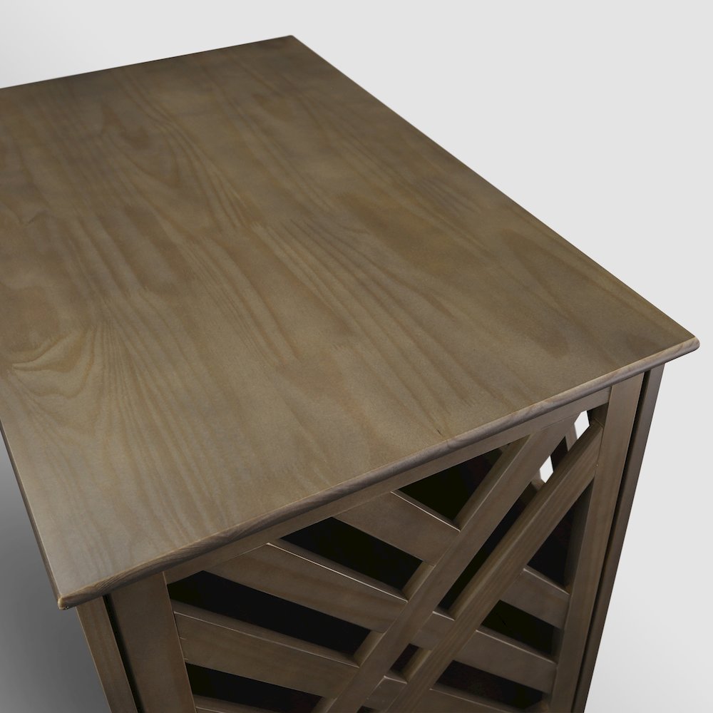 Modern Lattice Wooden Pet Crate End Table. Picture 7