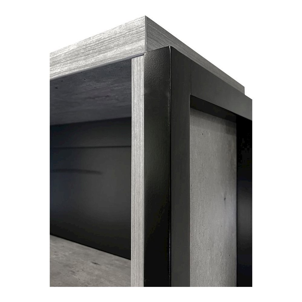 Mason Wood Laminate Bookcase With Doors. Picture 4