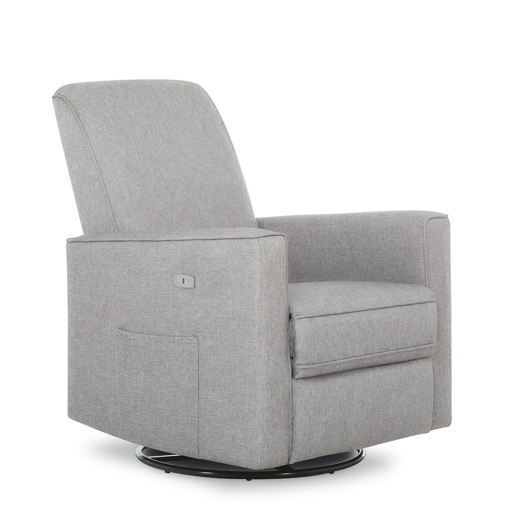 Evolur Harlow Deluxe Glider |Power Recliner| Rocker, 612-LTGRY. Picture 1