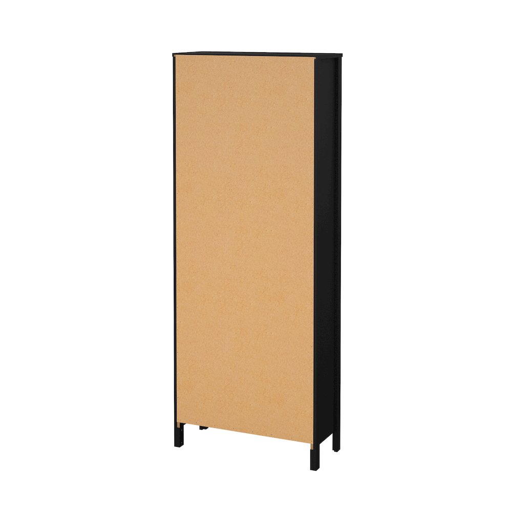 Adjustable 6 Shelf Bookcase, Open Storage Home Office Bookshelf, Black Matte. Picture 5