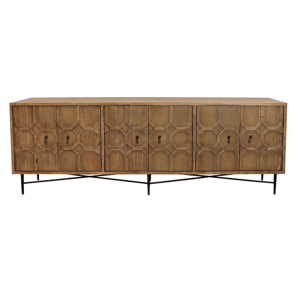 Samara 6-Door Sideboard - Natural. Picture 3