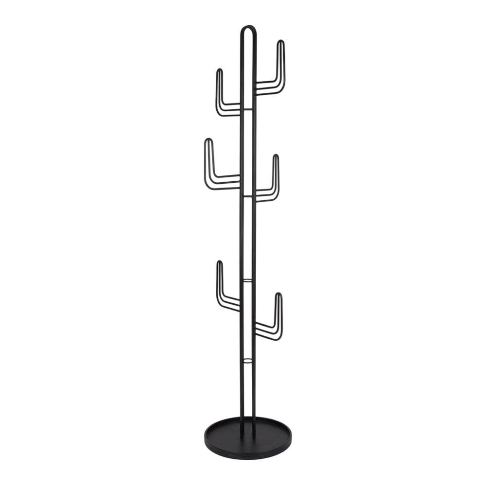 Black Iron Cactus Coat Tower - Kd Not Freight. Picture 1