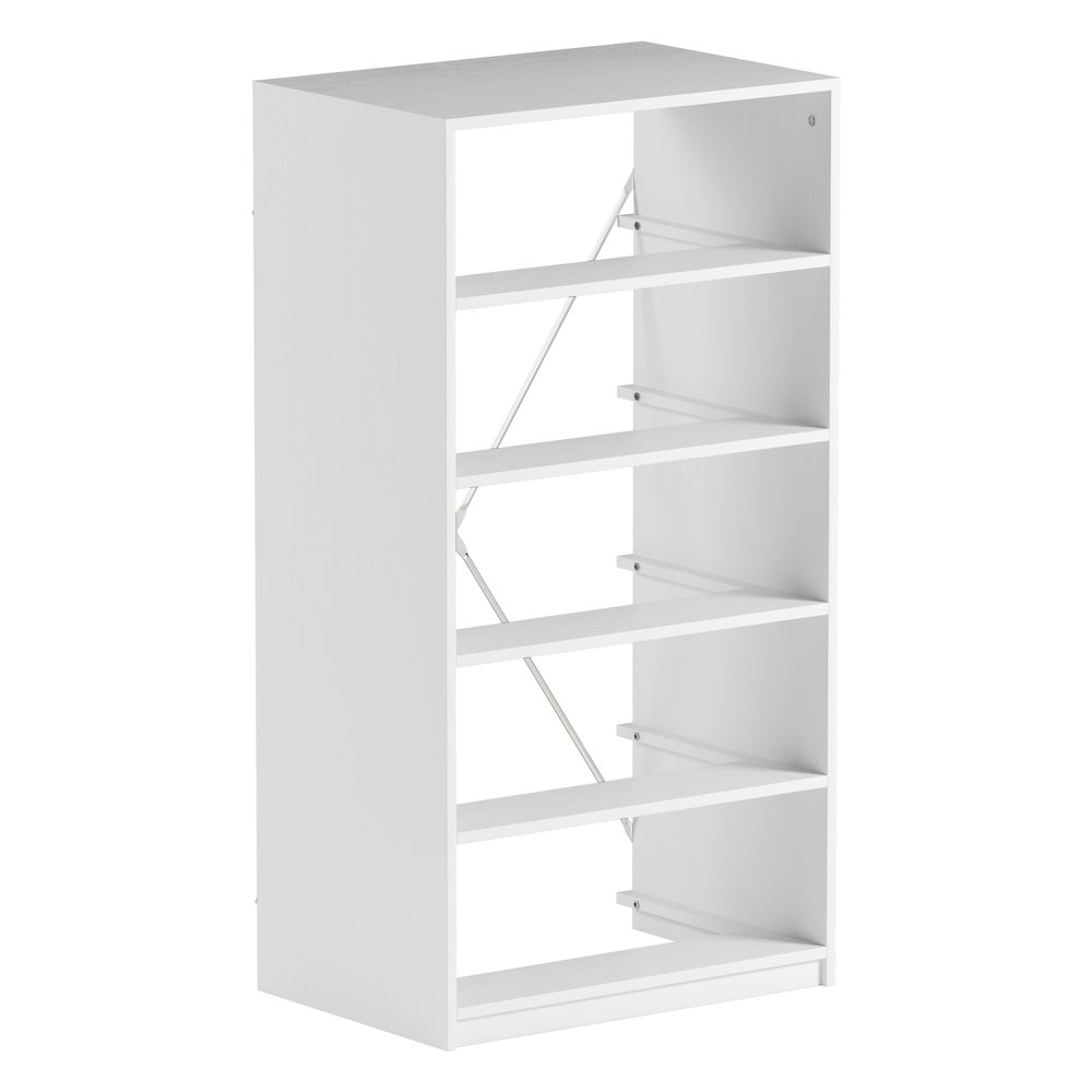 5-Drawer Dresser with Large Fabric Drawers, White. Picture 8