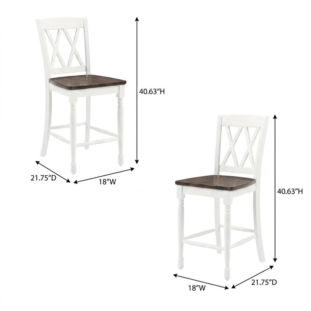Counter Height Bar Stool Set with Comfortable Seats for Kitchen or Bar Area. Picture 6