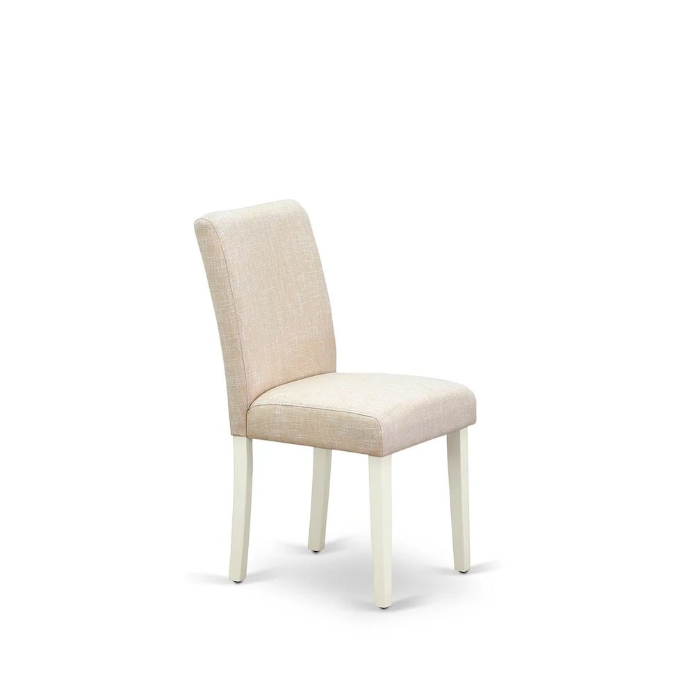 Dining Room Set Linen White, DLAB5-LWH-02. Picture 4