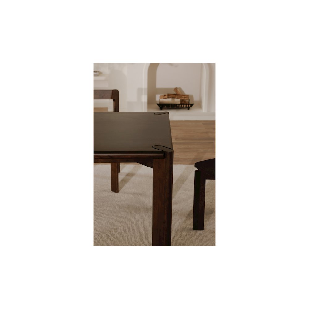 Daifuku Large Dining Table Brown. Picture 4