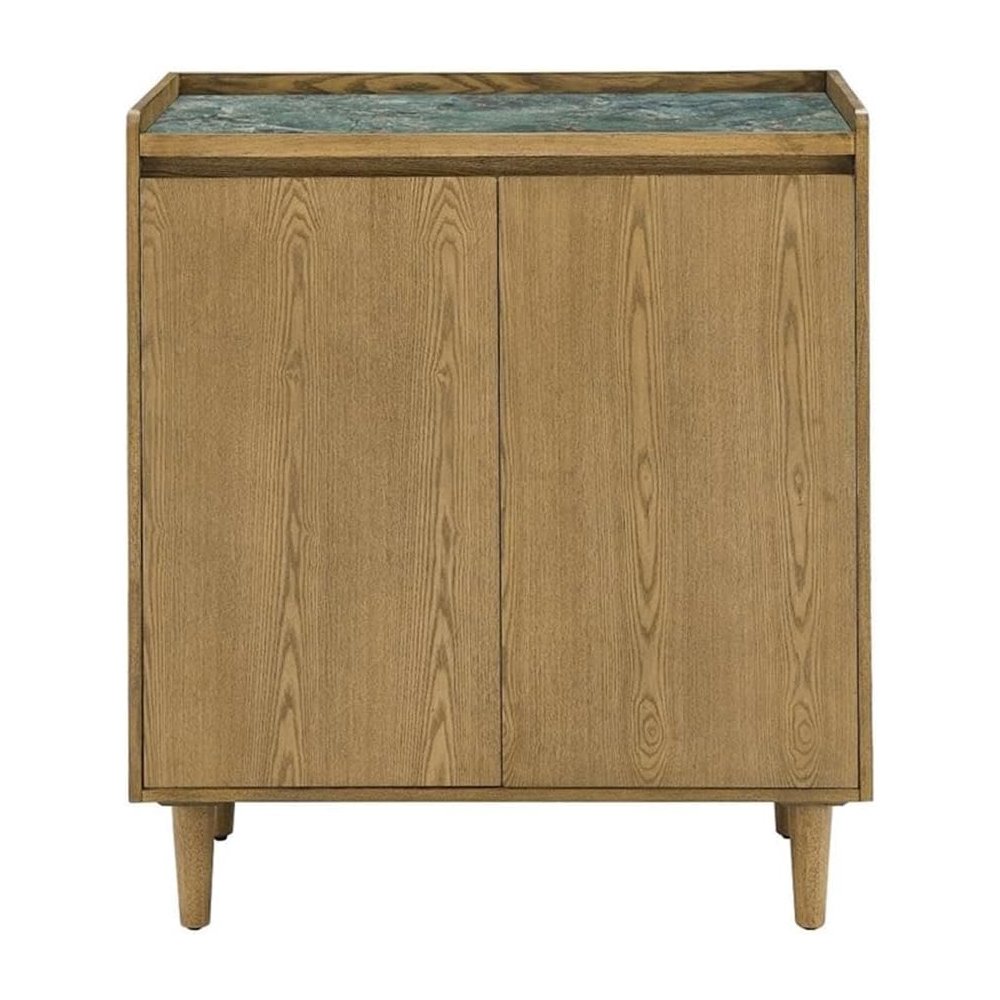Novato Bar Cabinet with Sintered Stone Inlay Top. Picture 1