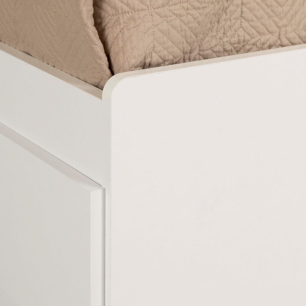 South Shore Step One Full Mates Bed (54'') with 3 Drawers, Pure White. Picture 5
